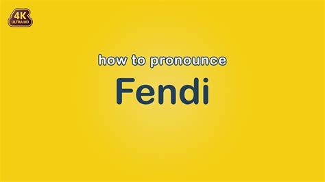 how to pronounce fendi|how to pronounce giorgio armani.